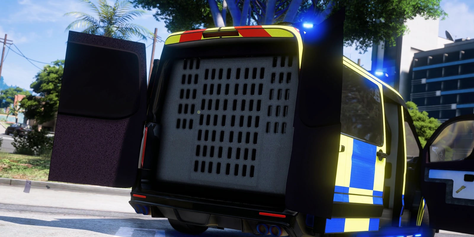 Bravado Blackline Police Transport Van - Non Els