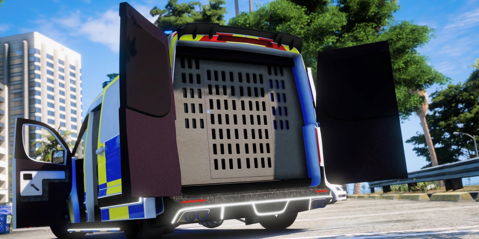 Bravado Blackline Police Transport Van - Non Els