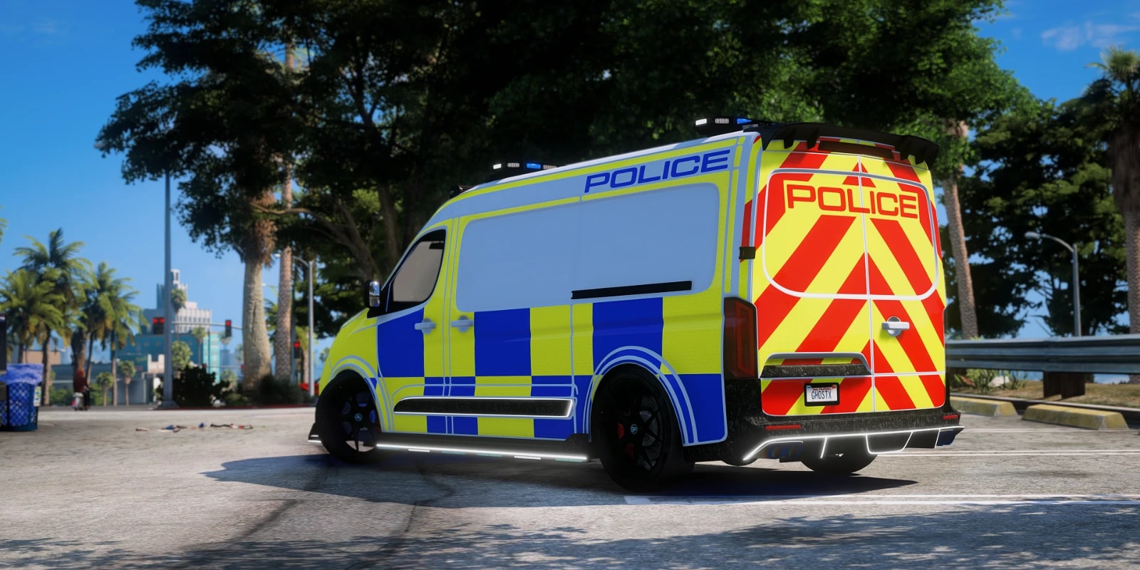 Bravado Blackline Police Transport Van - Non Els