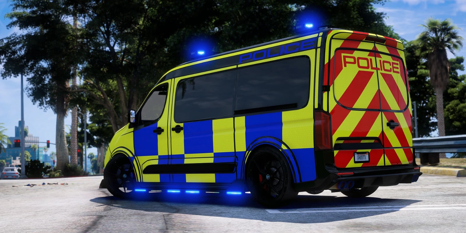 Bravado Blackline Police Transport Van - Non Els