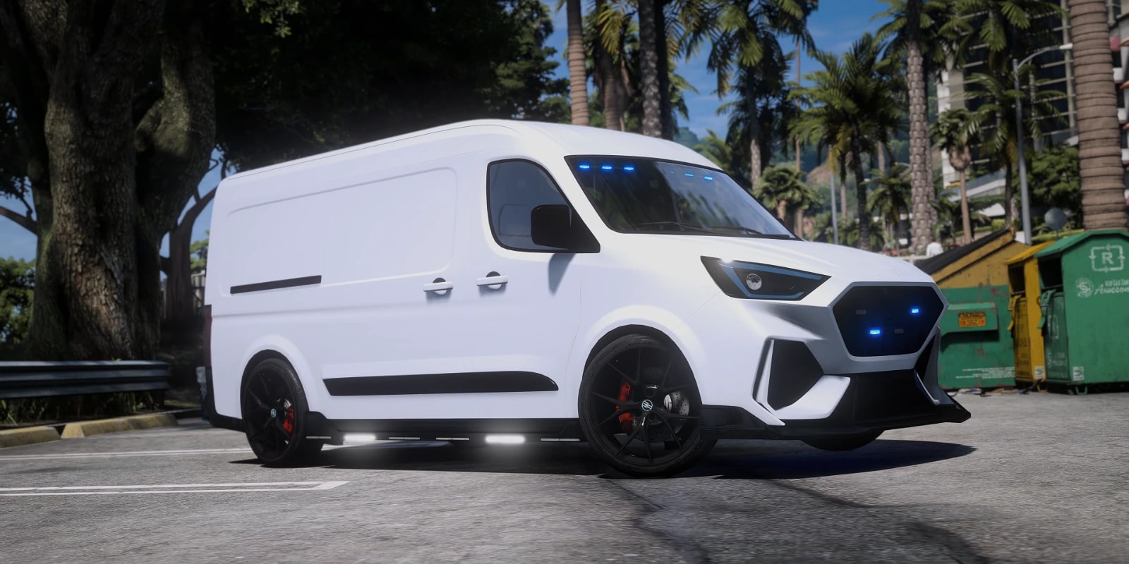 Bravado Blackline Police Transport Van - Non Els