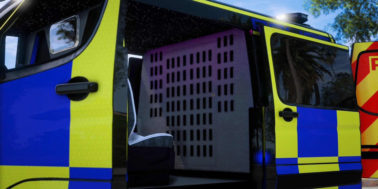 Bravado Blackline Police Transport Van - Non Els