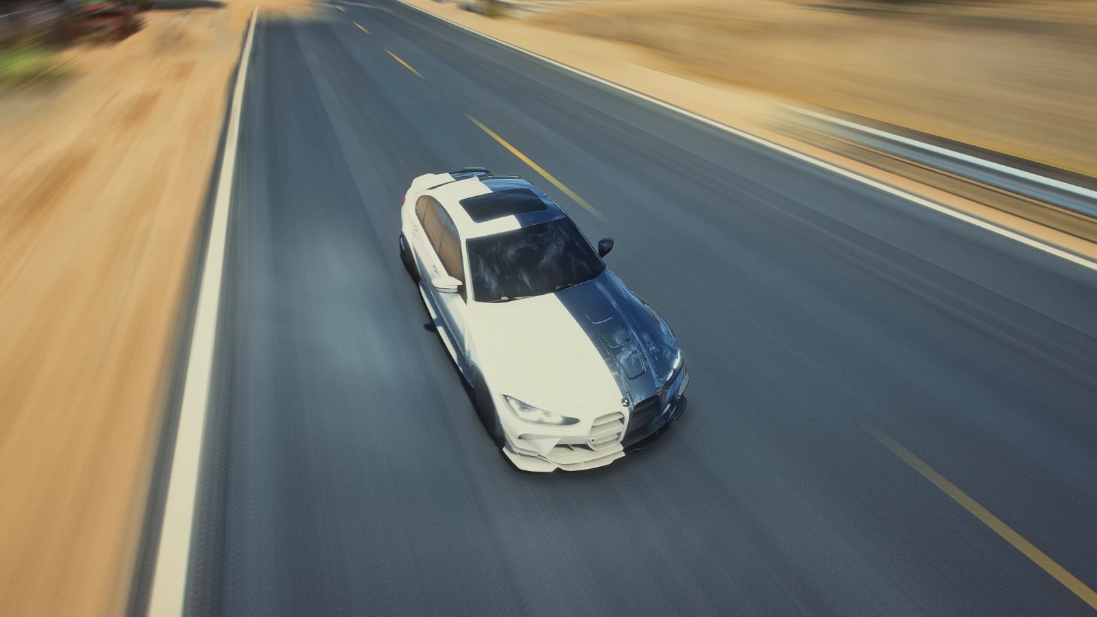 BMW M3 G80 | BLACK & WHITE [5 SEATER]