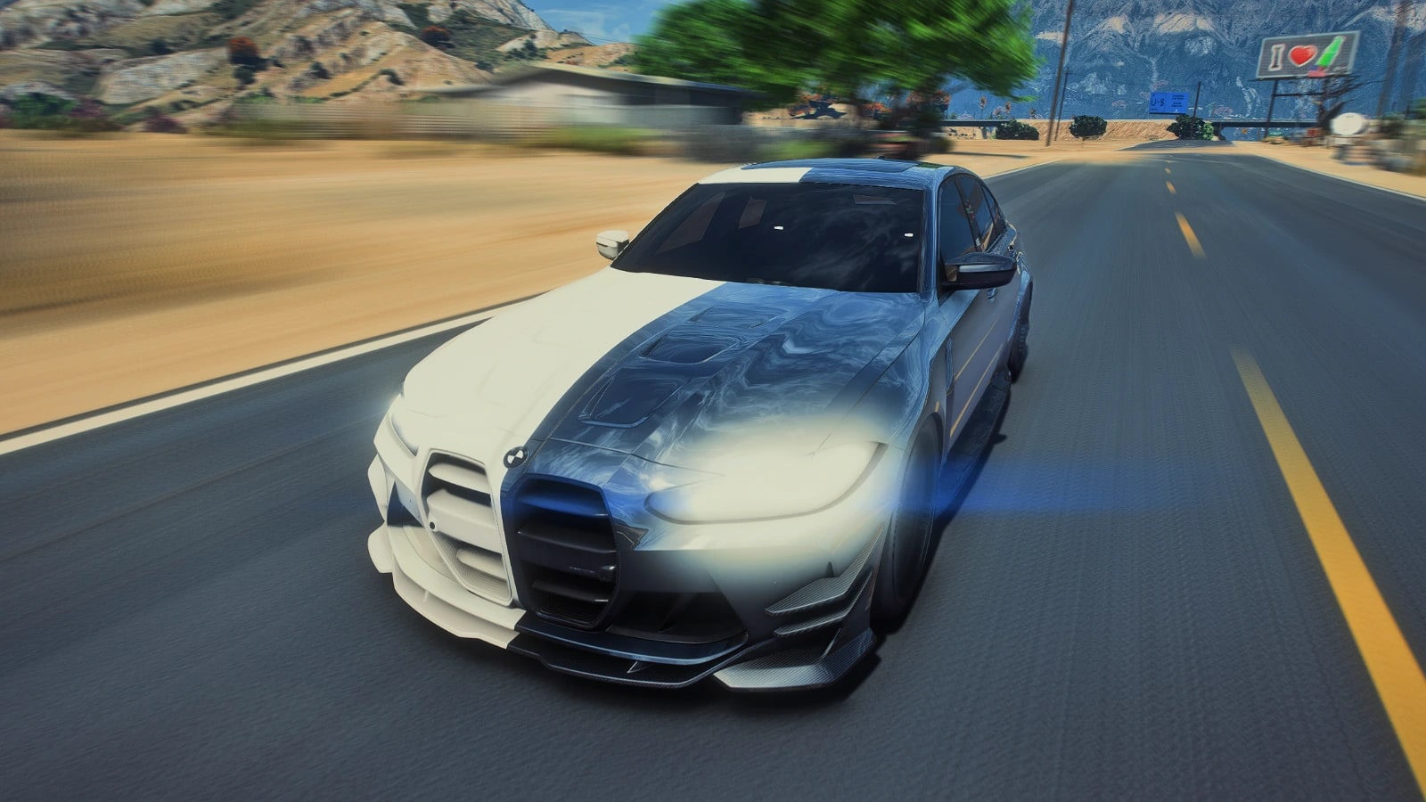 BMW M3 G80 | BLACK & WHITE [5 SEATER]